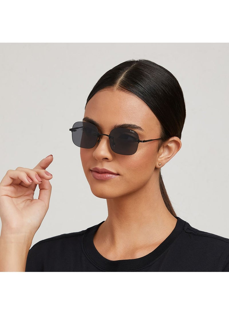Blackout ANGELINA Women Black Sunglasses - Frame Material: Metal- Frame Color: Black-Lens Color: Gray  - Full Rim  - Image 5