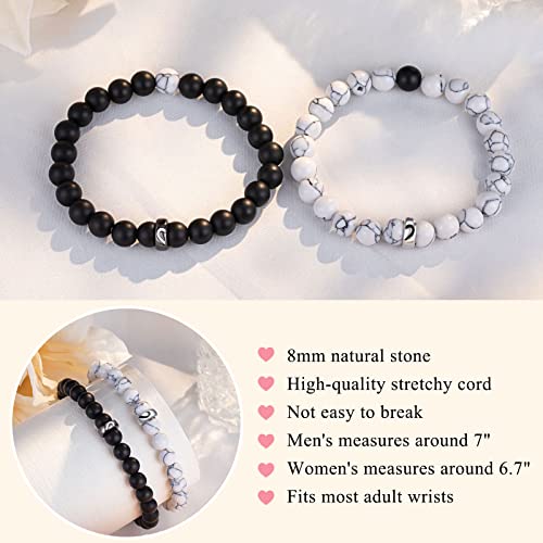 UNGENT THEM Couples Bracelets Matching Stuff Long Distance Relationship Promise His Hers Sweetest Valentines Christmas I Love You Gifts for Him Her Boyfriend Girlfriend Women Men BF - Image 4
