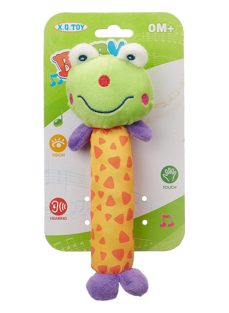 Soft and Frictional Frog Toy, Cotton, Multicolor