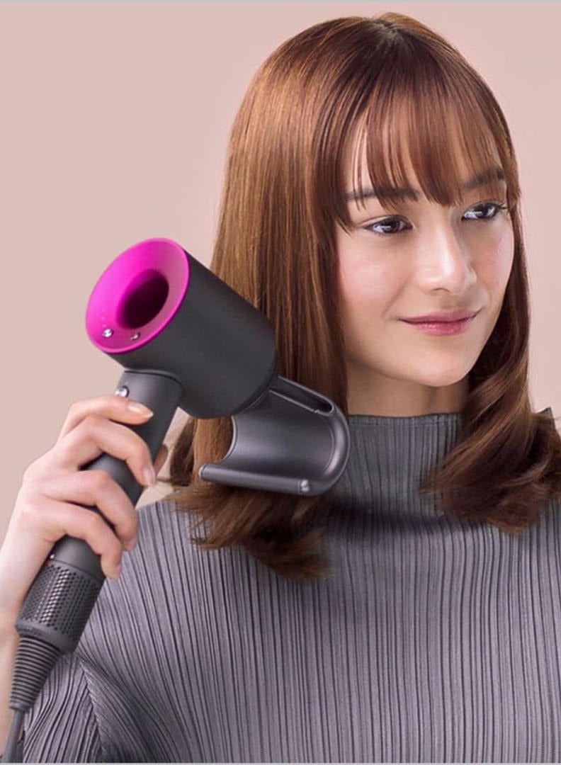 Electric Hair Dryer Leafless Supersonic Hair Dryer Personal Hair Styling Adjustable Hair Dryer Nozzles With Diffuser Set Negative Ion Tool Constant Anion Essential Care Hair Dryer - Image 3