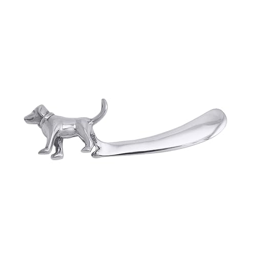 MARIPOSA Labrador Spreader | Silver | Brillante | Tableware | SPREADERS & Cheese Knives | Recycled SANDCAST Aluminum | Handmade in Mexico - Image 1