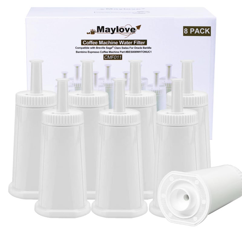 8Pack Water Filters for Sage Coffee Machine Models SES 990980500878875880920810Appliances BES008 Softener for Sage Water Filter for sage Barista Express Water Filters for sage Barista pro