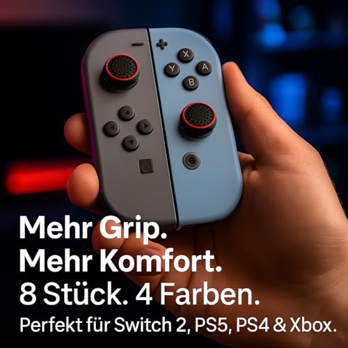 MatoSan Thumbstick Grip Caps for Switch 2– Silicone Joystick Covers Compatible with Switch 2 Controllers – Ergonomic Non-Slip Thumb Grips for Precise Control (Version 1) - Image 5