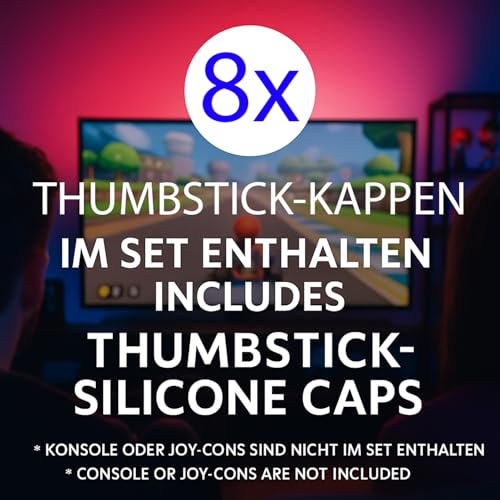 MatoSan Thumbstick Grip Caps for Switch 2– Silicone Joystick Covers Compatible with Switch 2 Controllers – Ergonomic Non-Slip Thumb Grips for Precise Control (Version 1) - Image 3