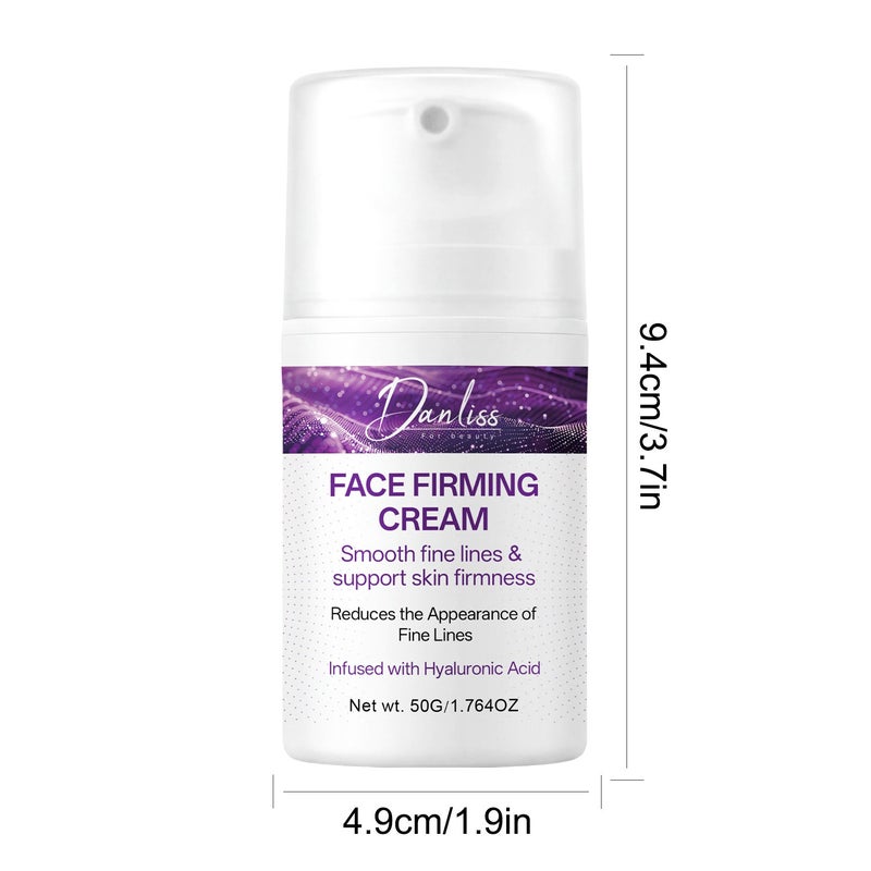 Danliss Starlight Purple Label Hyaluronic Acid Firming and Lifting Face Cream 50g - Vacuum Press for Reducing Fine Lines and Hydrating - Image 5