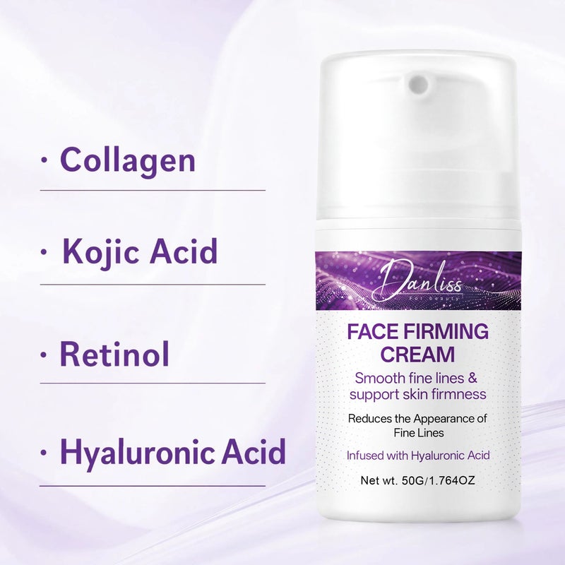 Danliss Starlight Purple Label Hyaluronic Acid Firming and Lifting Face Cream 50g - Vacuum Press for Reducing Fine Lines and Hydrating - Image 2