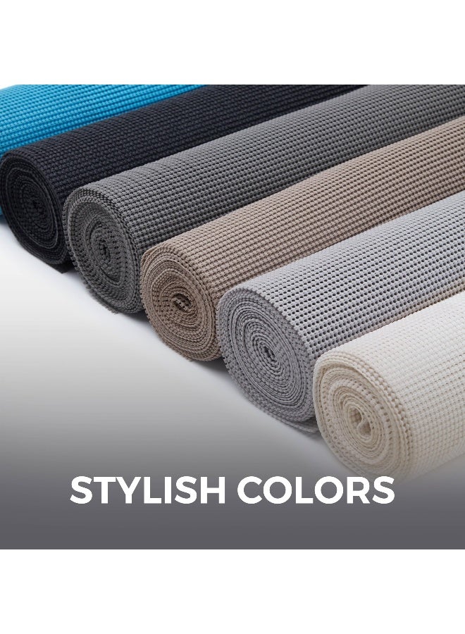 HOME GENIE Shelf Drawer and Cabinet Liner, Durable with Strong Grip, 12 in x 20 FT, Non Adhesive Liners Protect Kitchen Cabinets and Cupboard, Bathroom Drawers and Shelves, Desks, Dots Gray White - Image 5