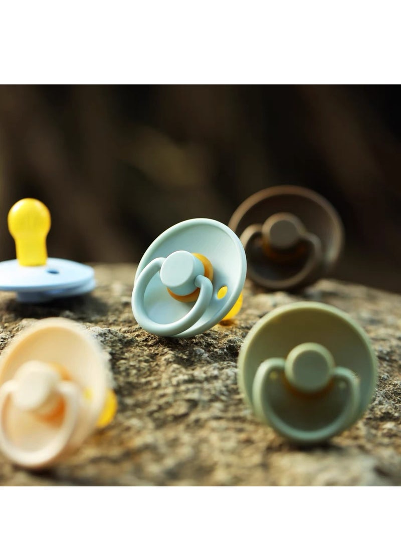 بيبي عيادات الأطفال 1-Pack Soothers الحلمة المستديرة BPA خالية من اللاتكس الطبيعية الغذاء الصف |   سوبر ناعم مقاومة عضة |   النوم المضادة للانفجار |   طفل تثينغ لعبة الأخضر - Image 3