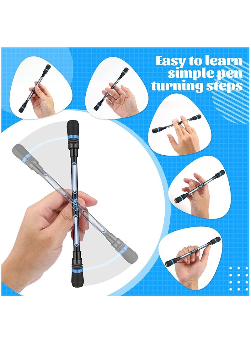 Arabest Spinning Pen, 4Pcs Spinning Rotating Pen, Rolling Finger Rotating Pen, Fidget Pens, Anti Slip Coating Spinning Rotating Pen, Decompression Gel pens, for Kids Adults  - Image 5