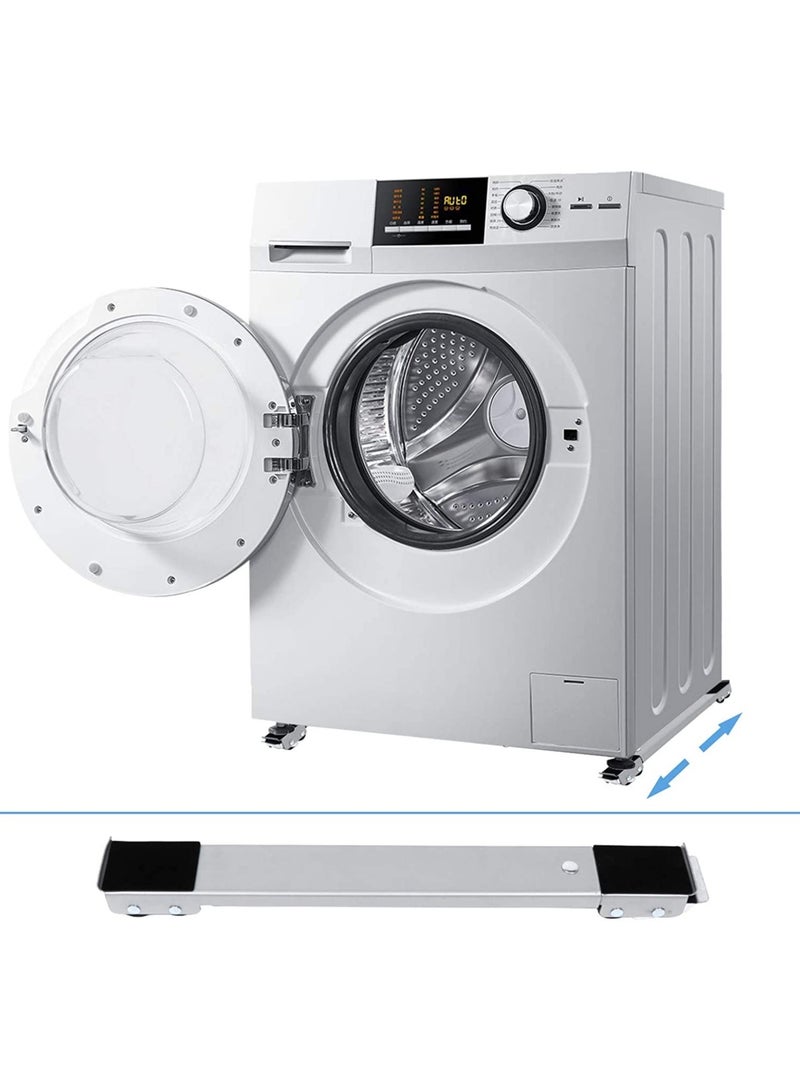 Washing Machine Stand with Wheels Adjustable Roller Base Mobile Roller Refrigerator Base Moving Cart for Dryer Fridge Furniture  - Image 3
