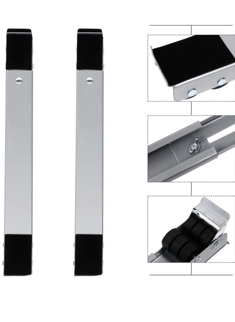 Washing Machine Stand with Wheels Adjustable Roller Base Mobile Roller Refrigerator Base Moving Cart for Dryer Fridge Furniture  - Image 1