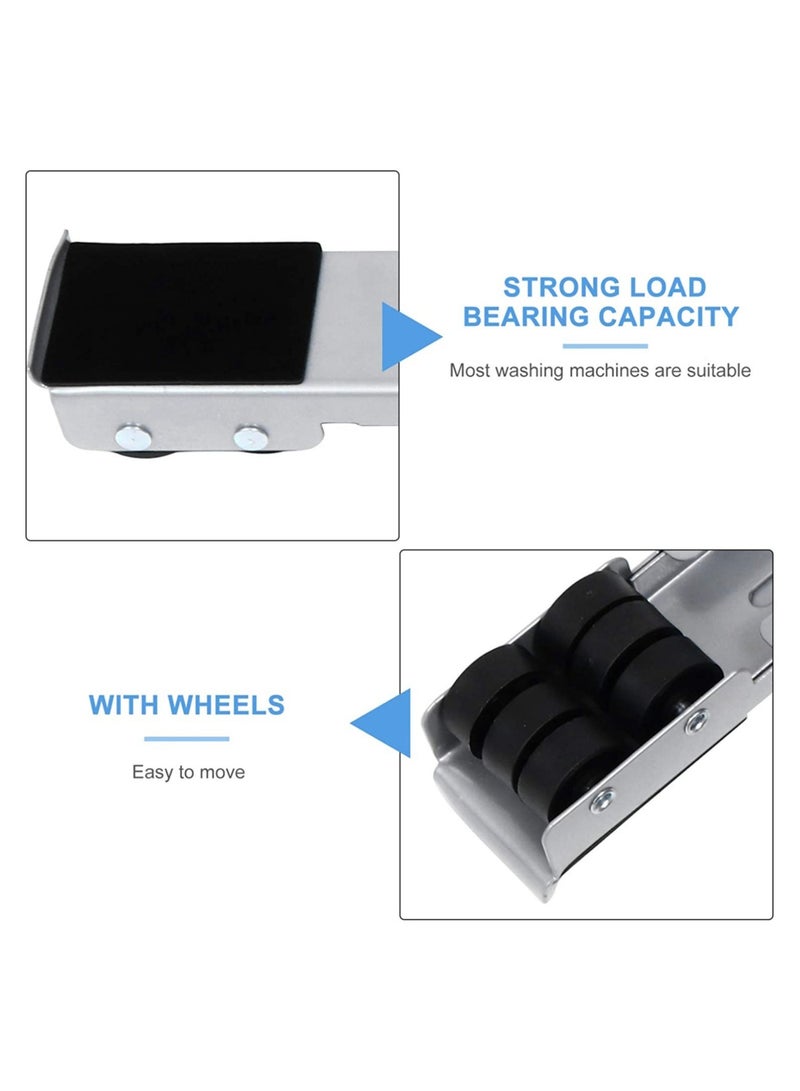 Washing Machine Stand with Wheels Adjustable Roller Base Mobile Roller Refrigerator Base Moving Cart for Dryer Fridge Furniture  - Image 2