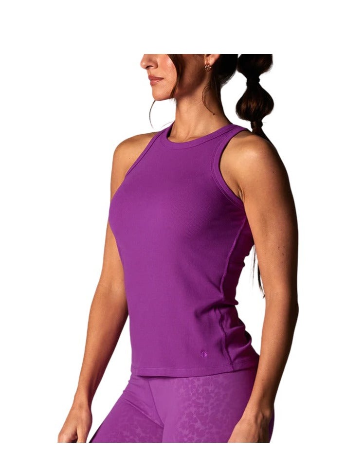 TAVI PERFECT FIT RIB TANK VIOLET - Image 2