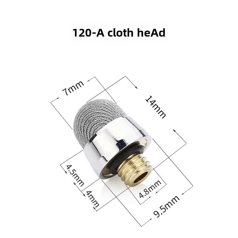 Conductive Fiber Stylus Tips 5.0-8.0 M5 Thread Universal Replacement 120-A M5 external tooth 7.0 cloth head
