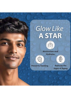 MUUCHSTAC Mens Ocean Moisturizer & Sunscreen Matte Look Spf 18+ Cream With Turmeric & Aloe Vera Beads, Non-Sticky & Water Resistant 45 Ml  - Image 5