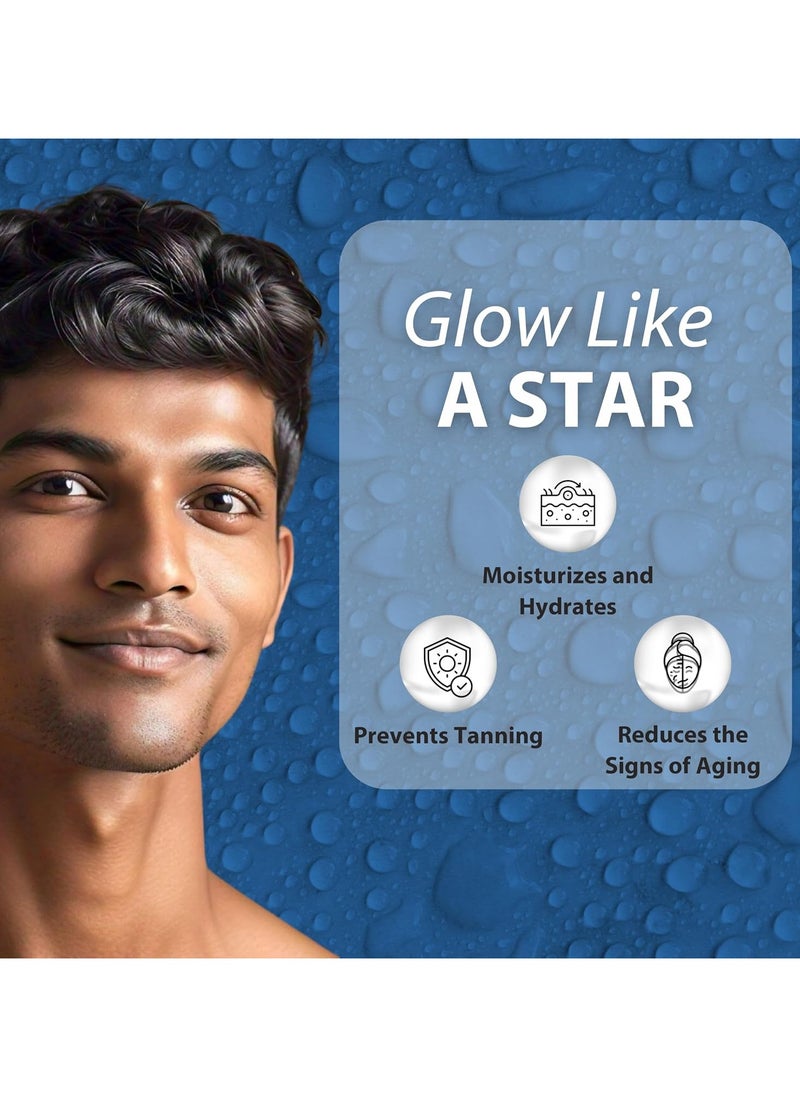 MUUCHSTAC Mens Ocean Moisturizer & Sunscreen Matte Look Spf 18+ Cream With Turmeric & Aloe Vera Beads, Non-Sticky & Water Resistant 45 Ml  - Image 5