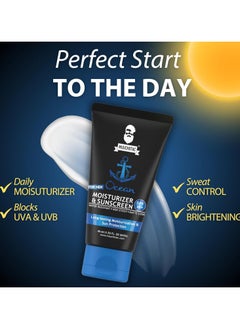 MUUCHSTAC Mens Ocean Moisturizer & Sunscreen Matte Look Spf 18+ Cream With Turmeric & Aloe Vera Beads, Non-Sticky & Water Resistant 45 Ml  - Image 2