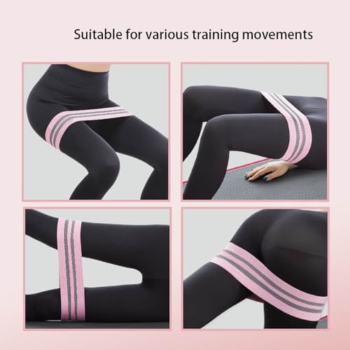 ZHENAN Fabric Resistance Band for Glutes Legs Loop Band for Exercise Hip Squats Belt for Women Men Booty Bands for Arm Thrusts Squats Yoga Home Workouts Stretching Toning Strength Training 90LBS - Image 5