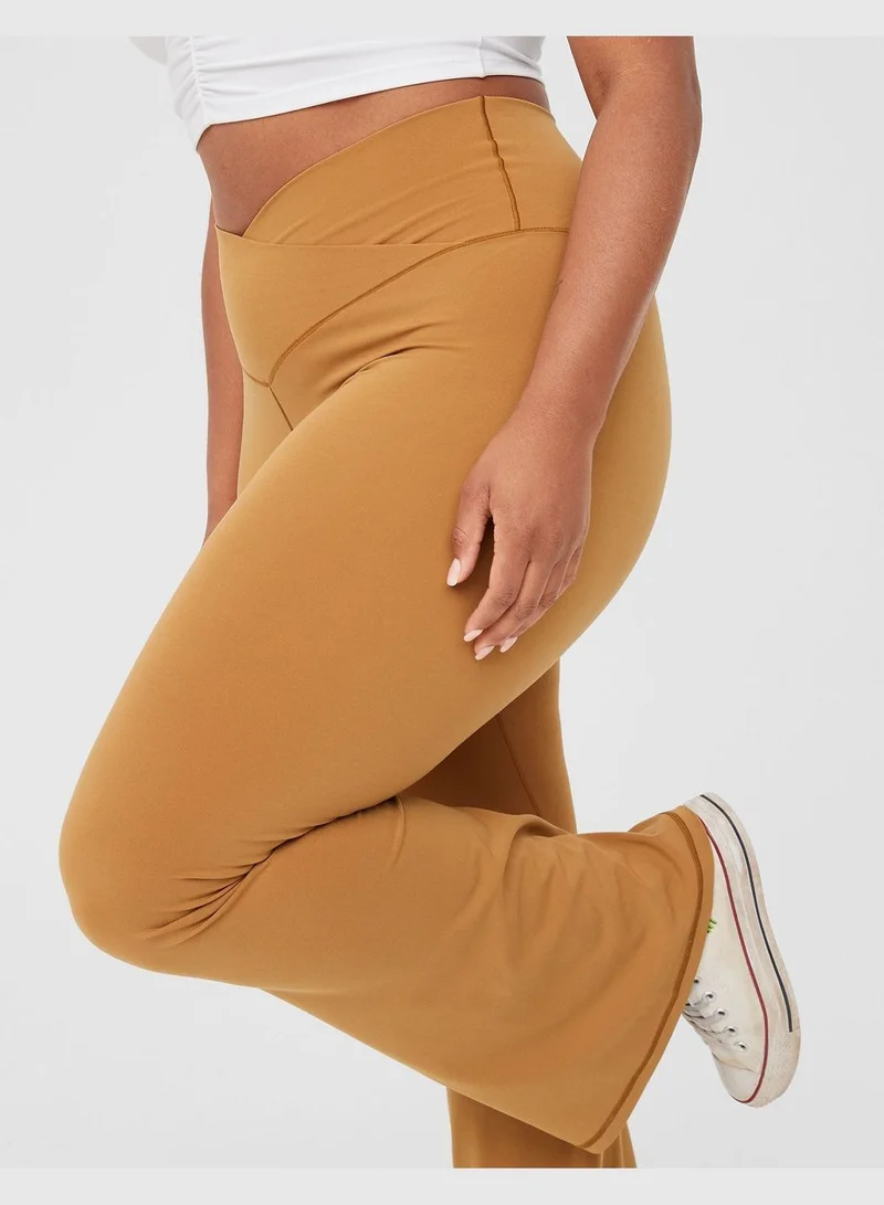 American Eagle OFFLINE By Aerie Real Me High Waisted Crossover Flare Legging