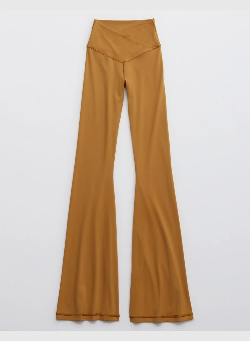 American Eagle OFFLINE By Aerie Real Me High Waisted Crossover Flare Legging