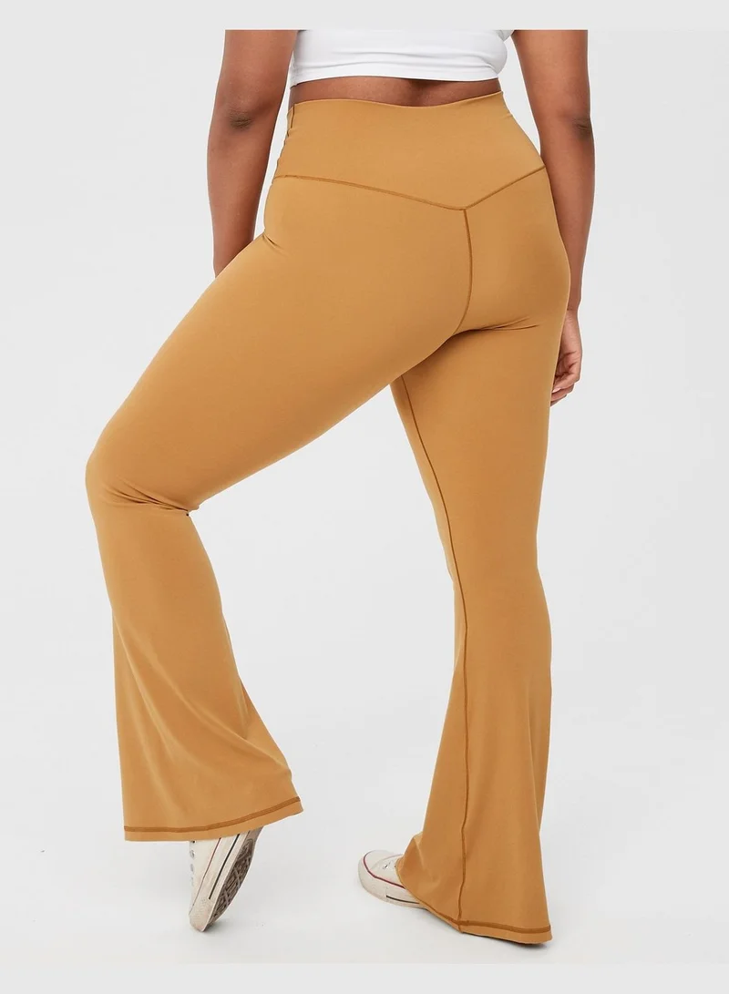 American Eagle OFFLINE By Aerie Real Me High Waisted Crossover Flare Legging