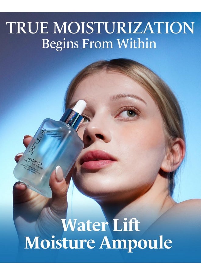 maxclinic Water Lift Moisture Ampoule For Dry Skin | Deeply Hydrating Serum For Face | Fortifying Facial Serum & Ampoule Korean Skin Care | Highly Moisturizing Face Serum (3.38 Fl Oz)  - Image 2