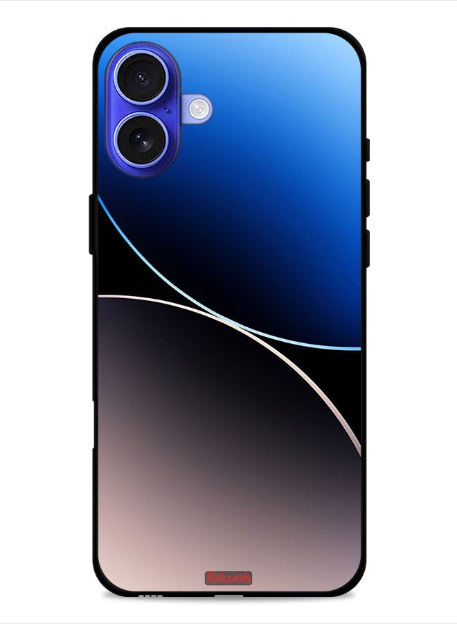 Tolwak Apple iPhone 16 Plus Protective Case Cover Curve Lines Pattern - Image 1