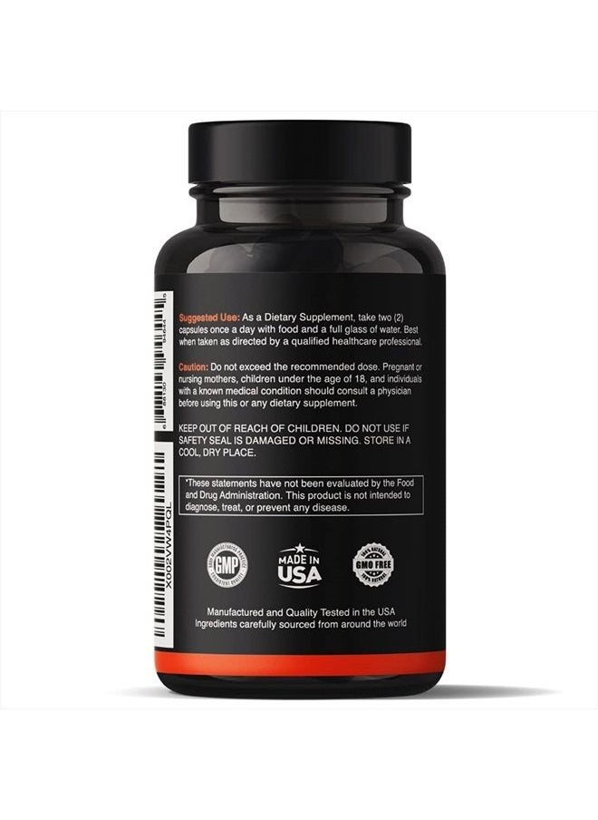Natgrown Panax Ginseng and Ginkgo Biloba Complex Capsules - with Korean Red Ginseng Root & Ginkgo Biloba Extract Supplement for Men & Women - Traditionally to Boost Energy & Support Brain Function- Vegan Pills  - Image 3
