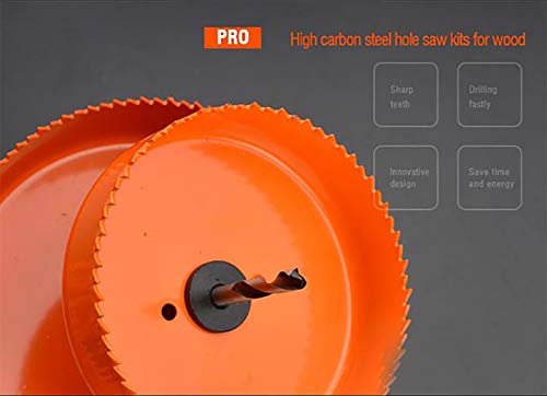 Harden 16 Pieces Professional Hole Saw Bit Cutter Kit For Wood (19-127mm) High Carbon Steel, Best tool for Carpenter - 610548 - Image 4