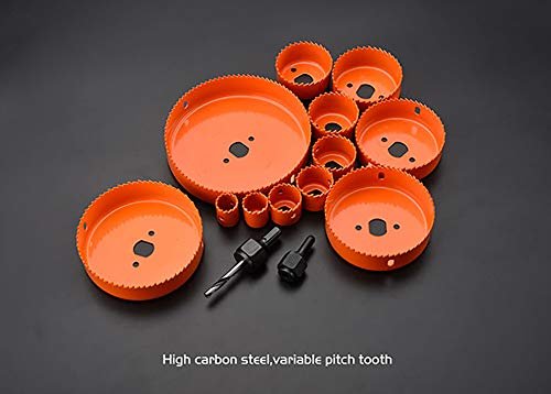 Harden 16 Pieces Professional Hole Saw Bit Cutter Kit For Wood (19-127mm) High Carbon Steel, Best tool for Carpenter - 610548 - Image 5