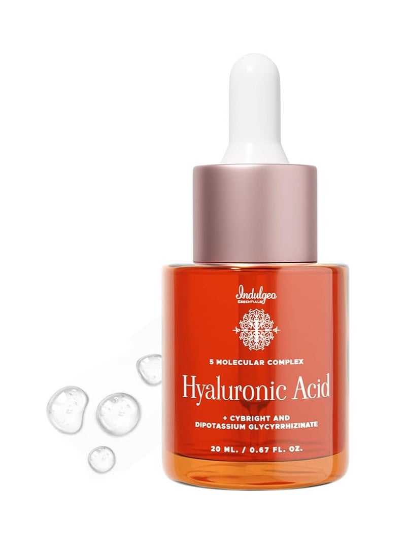 Indulgeo ESSENTIALS Indulgeo Essentials 5 Molecular Complex Hyaluronic Acid Lightweight Face Serum 20ml  - Image 1