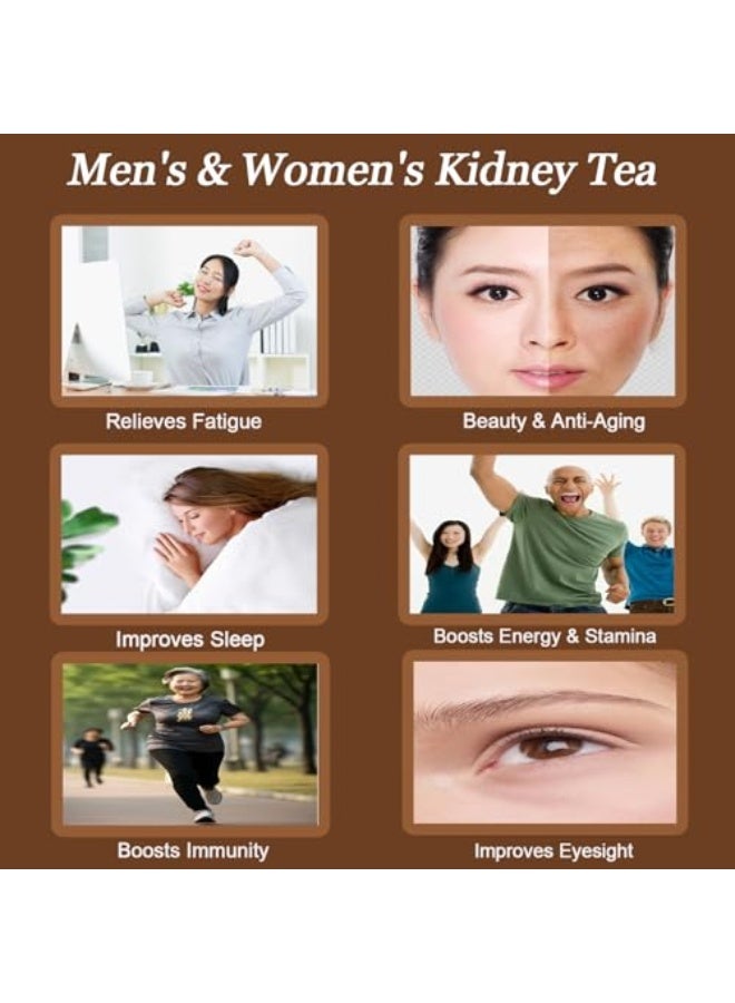 نوفا Ginseng and Wolfberry Tea, Ginseng Nine Treasures Tea Bag - Red Date Wolfberry Mulberry Tea, Organic Kidney Cleanse Chinese Herbal (1) - Image 4
