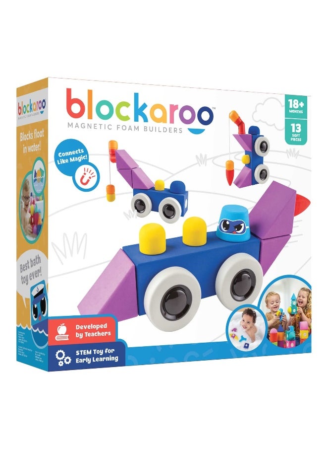 blockaroo - Blockaroo Magnetic Foam Builders Roadster Set - Image 1