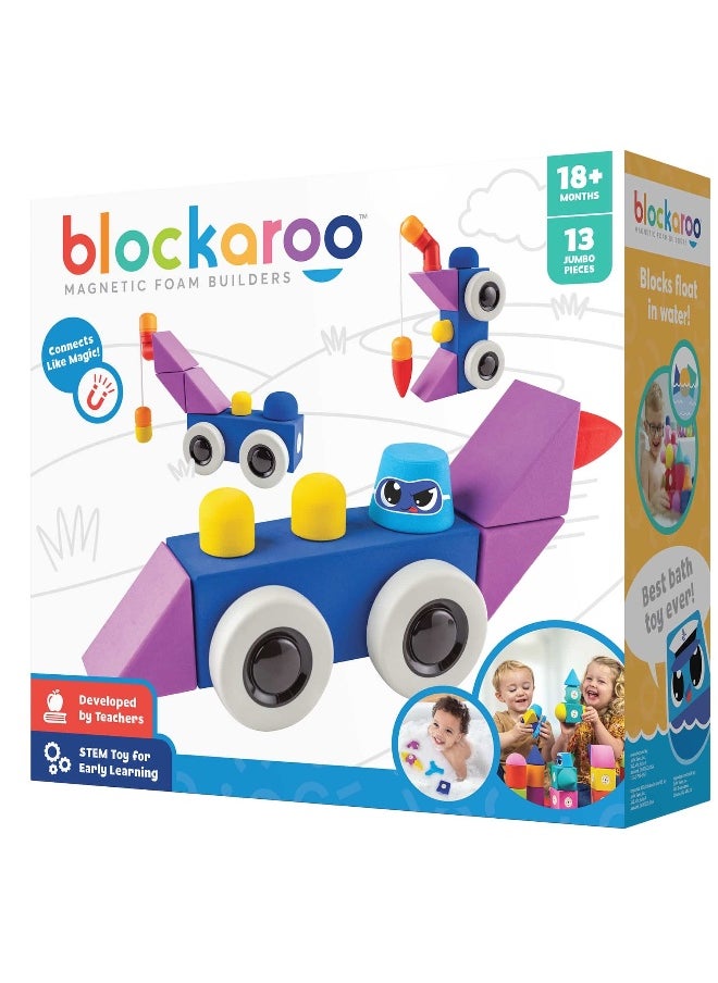 blockaroo - Blockaroo Magnetic Foam Builders Roadster Set - Image 1