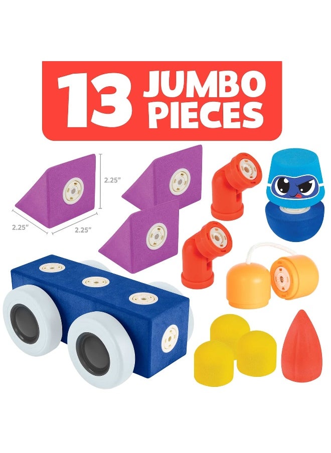blockaroo - Blockaroo Magnetic Foam Builders Roadster Set - Image 1