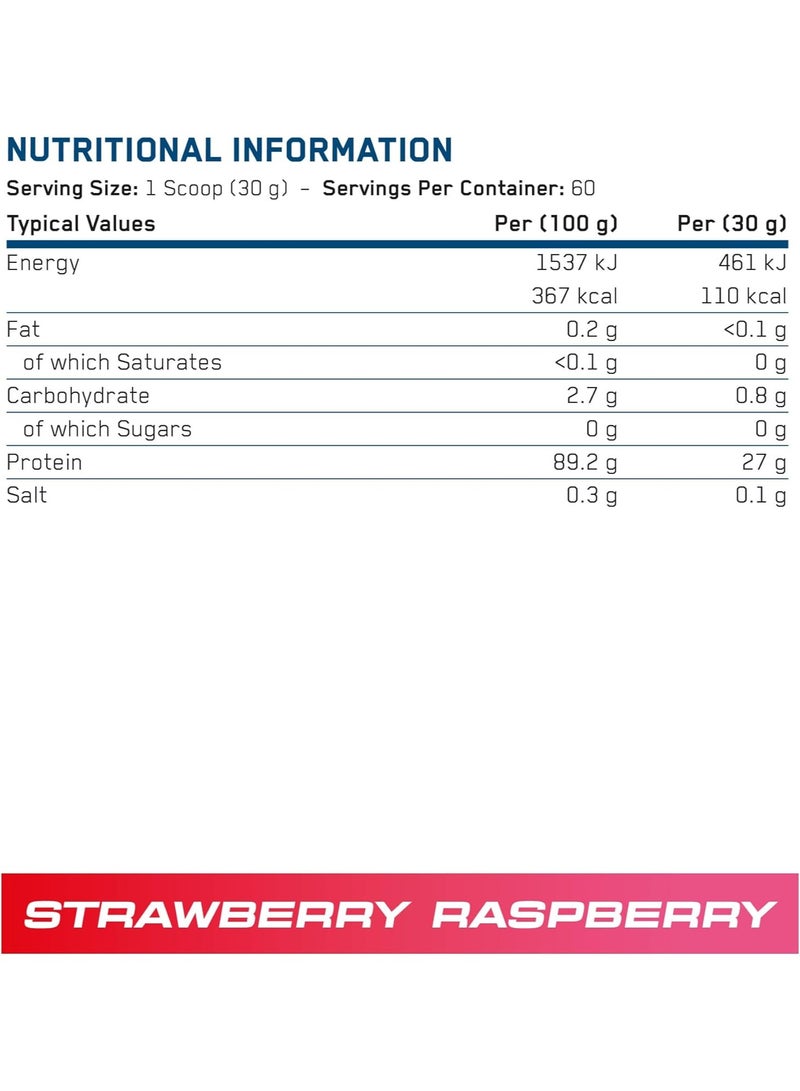 Applied Nutrition Beef XP Clear Protein Isolate - Strawberry & Raspberry - (1.8 KG) - Image 2