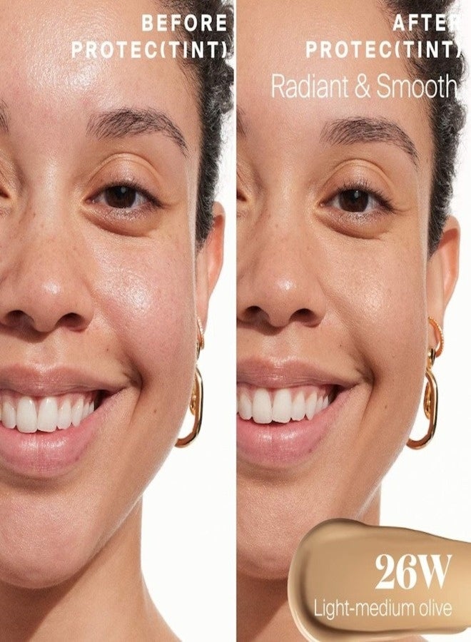 سوبرجوب سوبرجووب! صبغة بروتيك(تينت) اليومية بعامل حماية من الشمس (SPF 50) للبشرة الواقية من الشمس مع الإكتوين - 26 وات (زيتوني فاتح متوسط)، 35 مل - Image 3