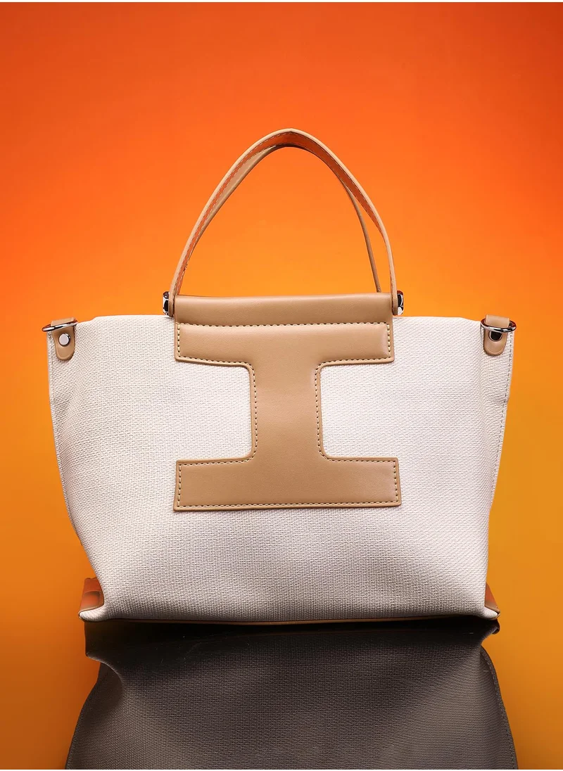 صوص هاوت Women's The Riviera-Daze Hand Bag - Yellow Ochre & Cream White
