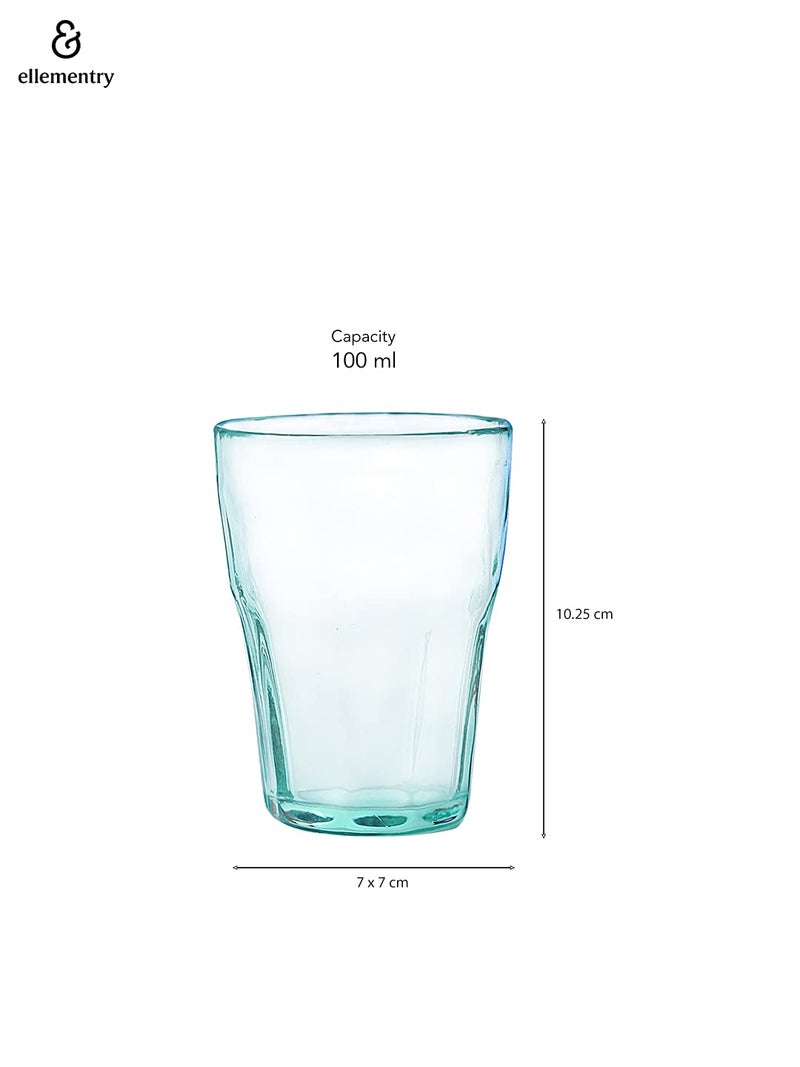 Ellementry Quoise Glass Set of Two Short - Image 4