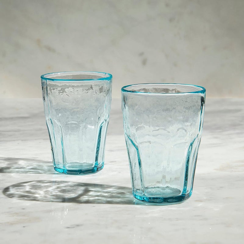 Ellementry Quoise Glass Set of Two Short - Image 3