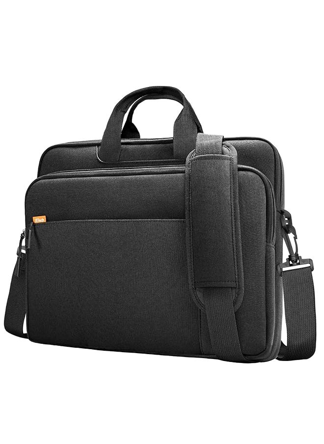Jetech - 15 15.6 16 Inch Laptop Bag Case Waterproof Slim Computer Sleeve Cover Compatible With Macbook Air Pro 15 16 Surface Book 3 2 15 Dell Inspiron 15.6 Hp Pavilion 15.6 Black - Image 1