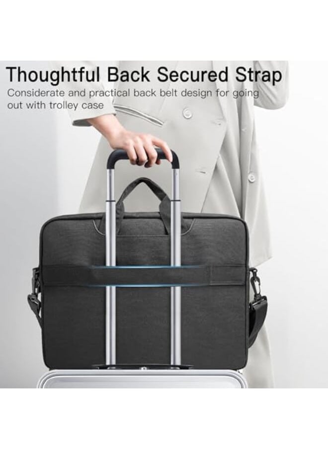 Jetech - 15 15.6 16 Inch Laptop Bag Case Waterproof Slim Computer Sleeve Cover Compatible With Macbook Air Pro 15 16 Surface Book 3 2 15 Dell Inspiron 15.6 Hp Pavilion 15.6 Black - Image 1