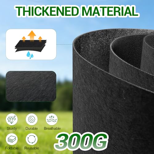 EOKOICA 5-Pack 5 Gallon Grow Bags, Thickened Aeration Fabric Pots with Handles, Heavy Duty Plant Bags for Vegetables, Tomatoes, Potatoes, Fruits & Flowers, Reusable Garden Pots for Plants - Image 4
