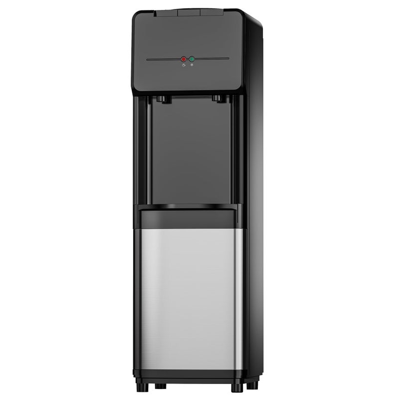 Euhomy Top Loading Water Dispenser Hot and Cold Water Cooler for 3 or 5 Gallon BottlesChild Safety LockWater Cooler Dispenser for Kitchens Offices and More  Black