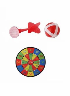 Buna Kids Game Dart Board Set 16.9 Inches Large Fabric Dartboard with 2 Sticky Balls and 2 Hooks, Upgraded Safe Dart Game Toy Gift for Boys Girls Children Indoor Outdoor Activity Party Games  - Image 1
