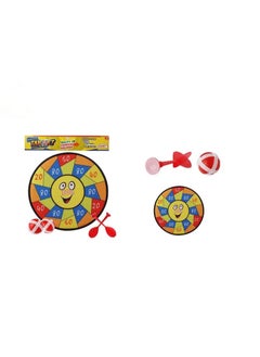 Buna Kids Game Dart Board Set 16.9 Inches Large Fabric Dartboard with 2 Sticky Balls and 2 Hooks, Upgraded Safe Dart Game Toy Gift for Boys Girls Children Indoor Outdoor Activity Party Games  - Image 2