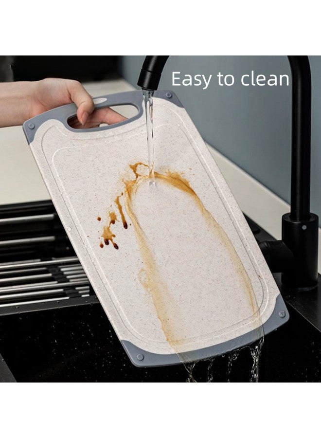 WAOKN Kitchen Cutting Boards, Professional Cutting Board Set, Dishwasher Safe Cutting Boards, Made of Wheat Straw, BPA Free  - Image 3