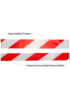 BERRY Berry Red & White Non-Adhesive Barrier Tape – 3-inch x 200m Caution Tape Roll for Cordoning Off Areas  - Image 2