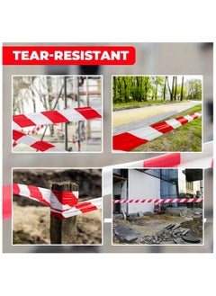 BERRY Berry Red & White Non-Adhesive Barrier Tape – 3-inch x 200m Caution Tape Roll for Cordoning Off Areas  - Image 4