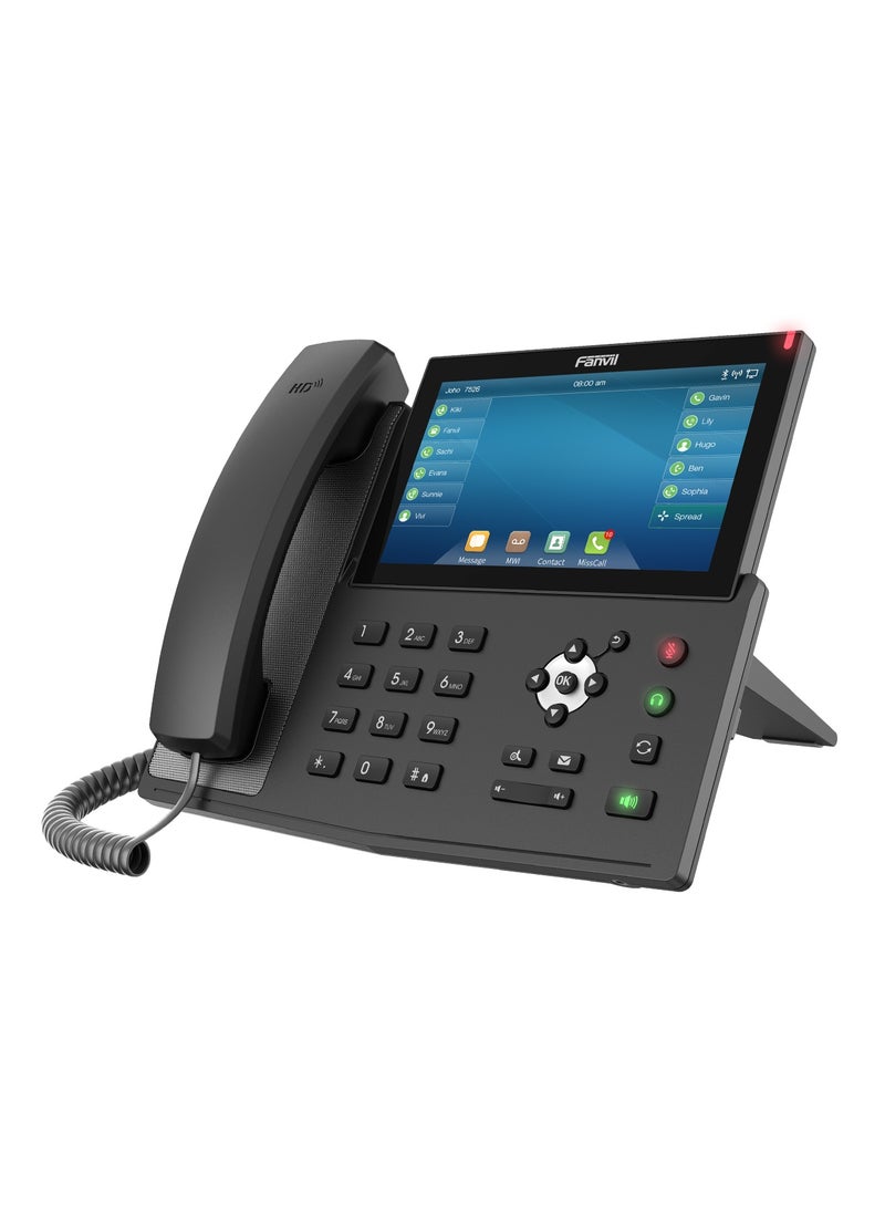 Fanvil-X7 Enterprise IP Phone a 7 inch capacitive touch screen for up to 116 DSS key entries, the  telephone also features 20 SIP lines, HD audio with Opus support, Built-in Bluetooth - Image 2